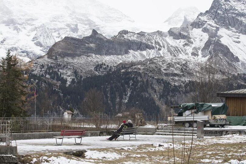 paisaje otonal en suiza